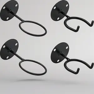 4-Pack Wall Mount Baseball Bat & Ball Holder Rack - Organize and Display Bats, Softballs, and Memorabilia. Space-Saving Sports Accessory for Garage, Bedroom, or Man Cave