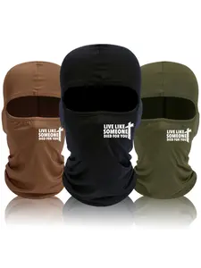 6pcs/3pcs Unisex Cross and Letter Printing Windproof Balaclava Mask Ski Mask for Men Women Suitable for Outdoor Sports Daily Wear Gift Hat