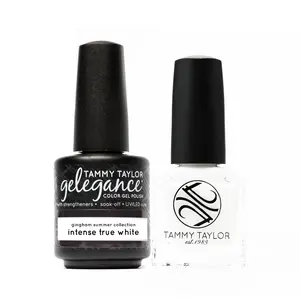 Tammy Taylor Nails Elegance Color Gel Polish Intense True White High Pigment Full Coverage Long Lasting Smooth Application Manicure Nail Care