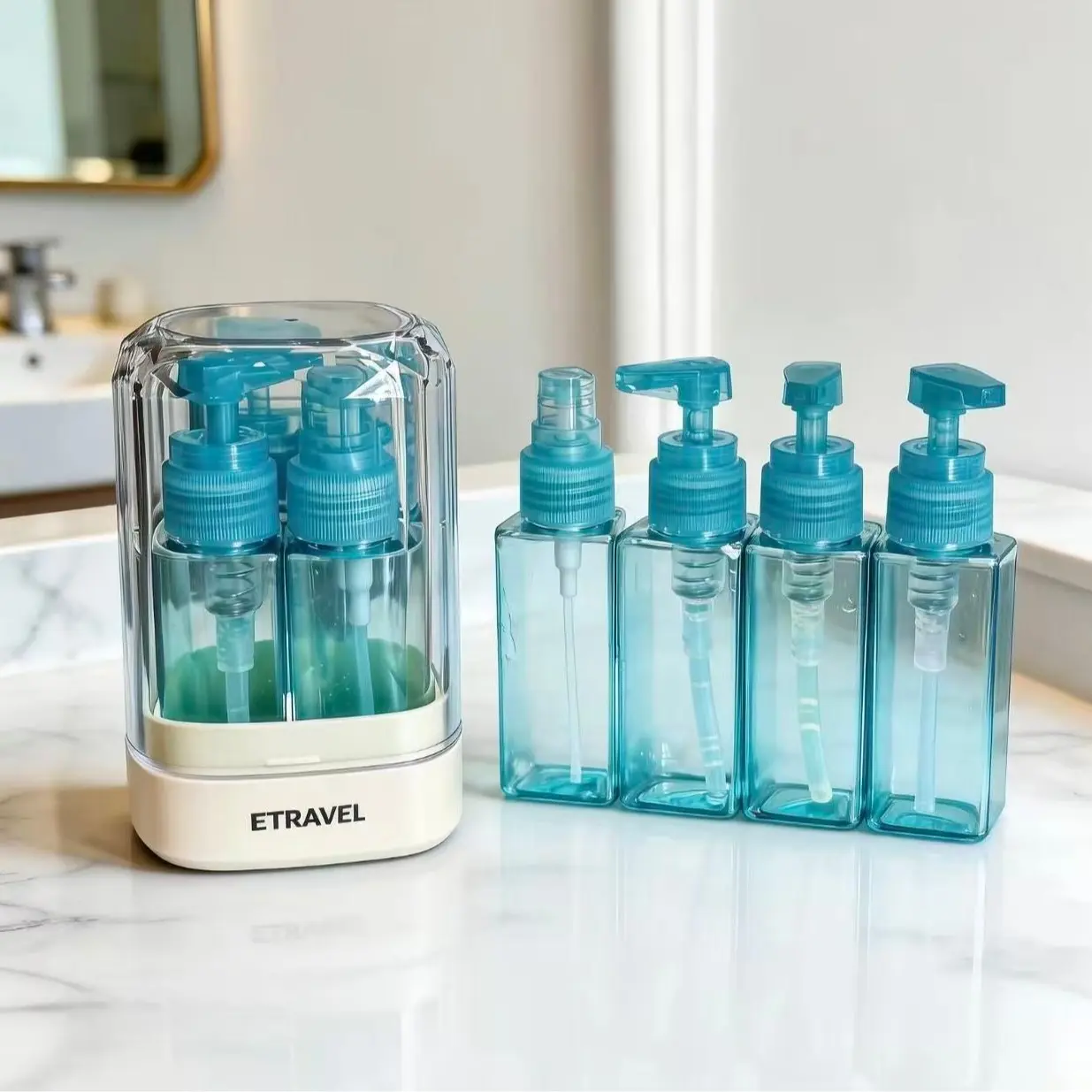 Blue-35ML*4（3 lotion bottles+1spray bottle）