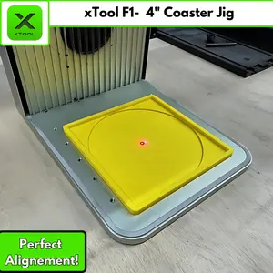 4" Coaster Laser Jig- xTool F1 3D Printed Jig