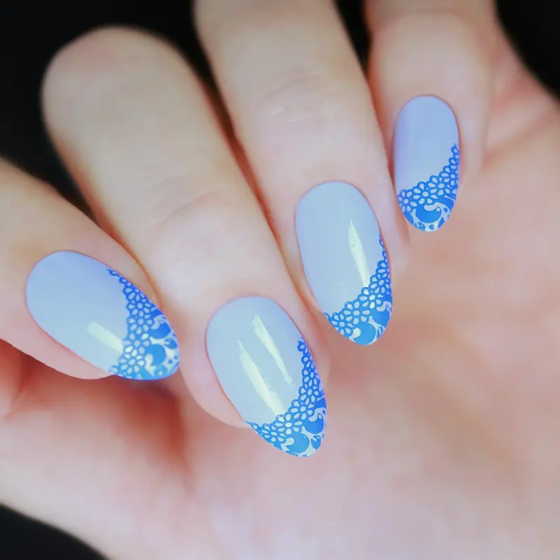 Twinkled T Sturdy Stainless Steel Nail Stamping Plates (6cm x 12cm) - Art-Infused DIY Nail Print Tool for Beauty Enthusiasts' At-Home Manicure, Pedicure