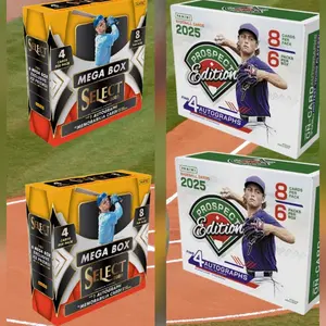 2x 2025 Panini Prospect Edition baseball hobby boxes & 2x 2025 Panini Select baseball mega boxes - PYT break - 4 total boxes - 260410-1