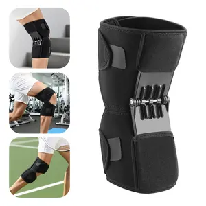 Adjustable Patellar Knee Brace with Spring Booster, Men Women Rebound Stabilizer for Sports Training & Squat Support, Sports & Outdoor Accessories