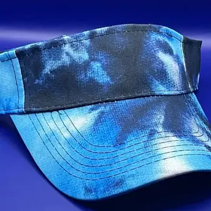 Tie Dye Head Visors - Patterned Design with Adjustable Strap