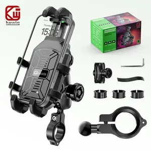 【fathersdaygift】KEWIG M26S Motorcycle Phone Mount - Motorcycle Accessories with Dual Shock Absorption, Anti-Theft Design, 720° Adjustable, Universal Fit for Bike/ATV, 5.4"-7.2" Phone Compatibility summerwins