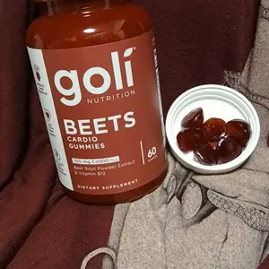 Product Review of Goli Beets Cardio Gummy - Beet Root Extract & 100mg CoQ10, Gluten-Free, Vegan, Non-GMO, and Gelatin-Free. Nature's Great Superfood from E**a E**e