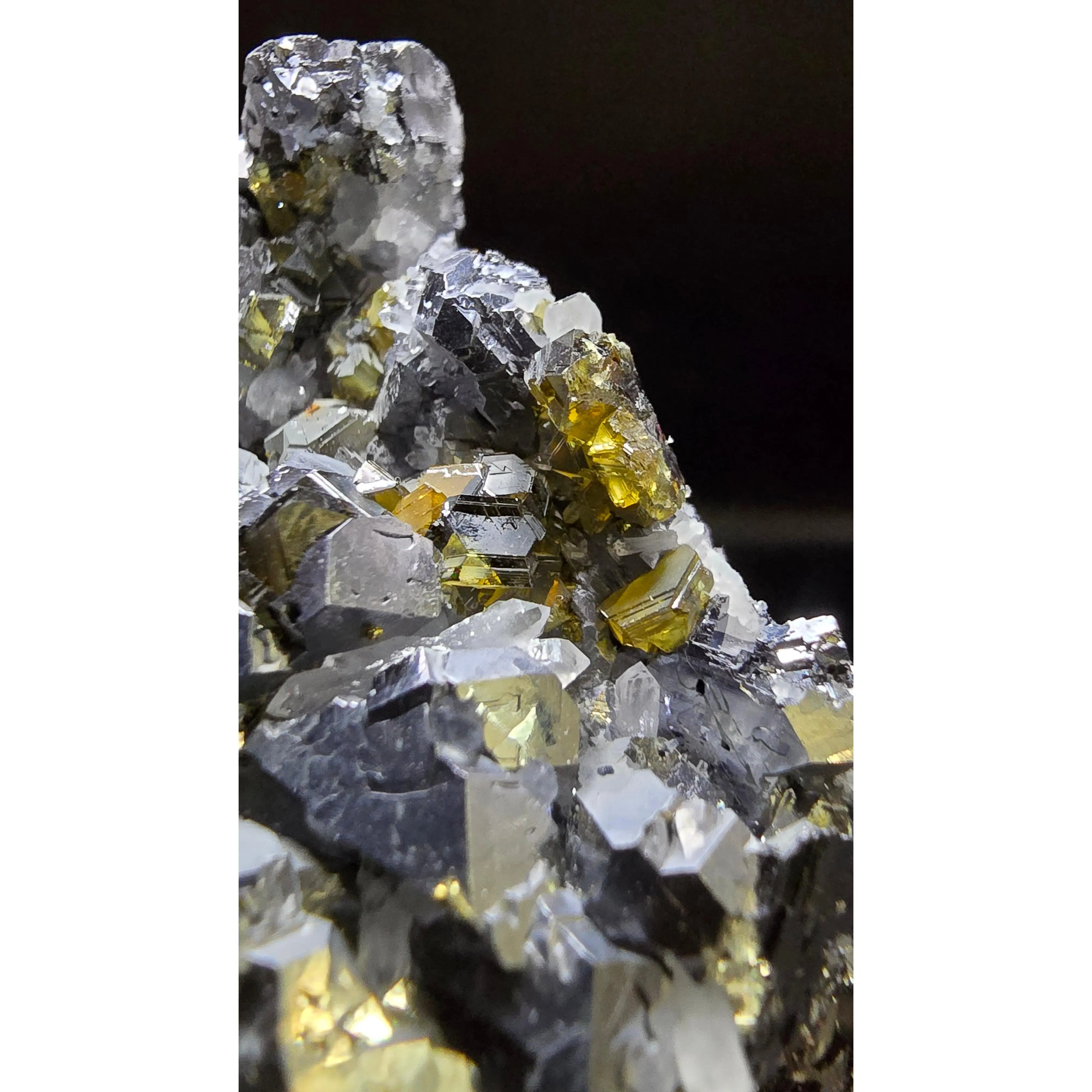 Galena and Quartz Cluster Specimen – 9th September Mine, Bulgaria – 0.56 lbs