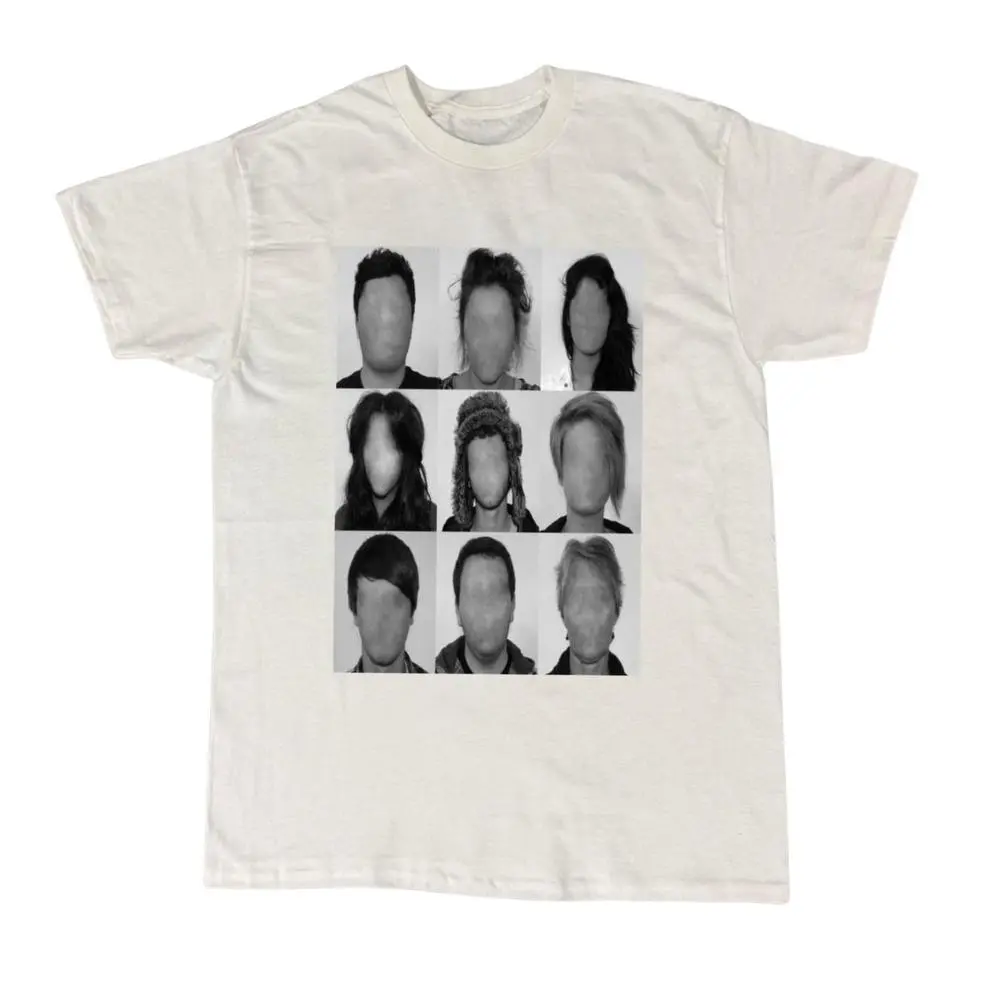 Faceless Portrait Grid Tee, Anonymous Faces Graphic Shirt, Gift For Woman, Gift For Men, Womenswear Top Streetwear, Trending Shirt