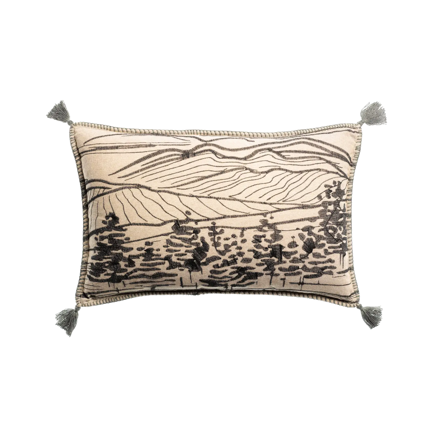 Raphael Thyme Embroidered Cushion