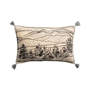Raphael Thyme Embroidered Cushion