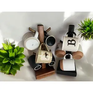Coffee Cup Holder Stand / Wooden Mug Stand / Tree Cup Holder / Tiered Cup Holder / Coffee Cup Stand Holder