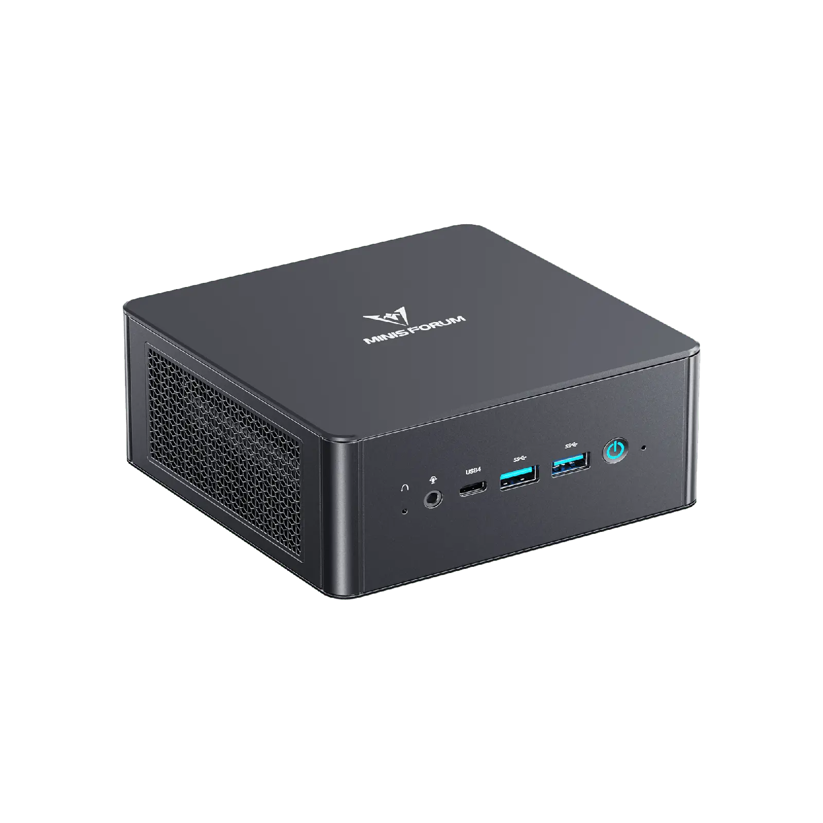 MINISFORUM UM890 Pro Mini PC AMD Ryzen 9 8945HS(8C/16T, up to 5.2GHz) 32GB DDR5 1TB PCIe4.0 SSD, 2xUSB4(PD 8K)|1xHDMI|1xDP Four Outputs, 2x RJ45, BT5.2 4xUSB3.2 AMD Radeon 780M Graphics Micro Computer
