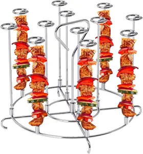 Air fryer oven vertical round grill food grade 304stainless stee universal accessories skewers home