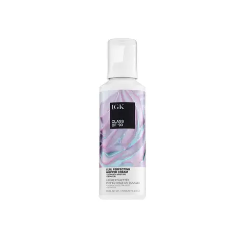 IGK CLASS OF ’93 Curl Perfecting Whipped Cream | Moisture + Definition + Softens | Vegan + Cruelty Free | 5.5 Oz