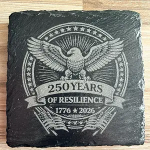 250 year anniversary slate coaster