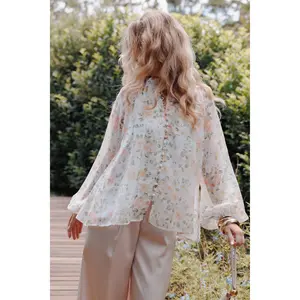 Marni Top -  White Multi Floral