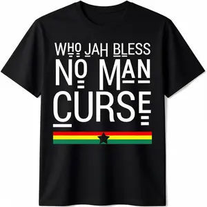 100% Cotton Golf Gift T-Shirt For Men and Women Rasta Flag Jamaican Reggae Roots T-Shirt - Soft, Comfortable, Perfect for Music Lovers
