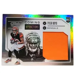 Tyler Boyd Cincinnati Bengals 2016 Panini Gala "Coming Attractions" 48/49 Game-Worn Jersey Materials Rookie Card Mint