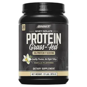ONNIT Grass Fed Whey Isolate Protein - Vanilla (30 Servings)