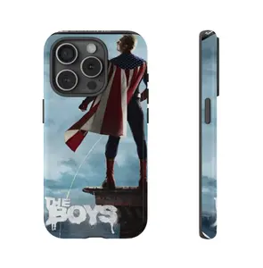 Anti-Hero Satire Phone Case | Dark Patriot Superhero Aesthetic Cover | Distressed Urban Graphic Case for iPhone & Samsung