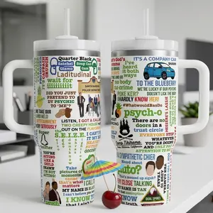 Psych Quotes 40oz Tumbler, Funny TV Show Quote Travel Mug Gift
