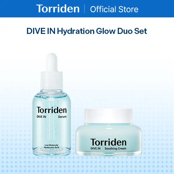 [Torriden Official] DIVE IN Hydration Glow Duo Set | Affordable Hydrating Skincare with Serum + Soothing Cream