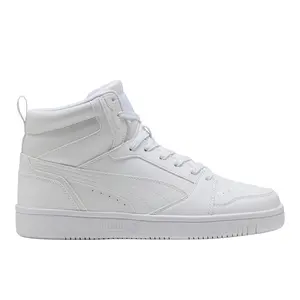 PUMA Mens Rebound V6 Wide High  Sneakers Shoes Casual - White