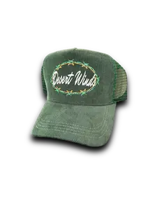 Barbed Corduroy Trucker Hat (Green)