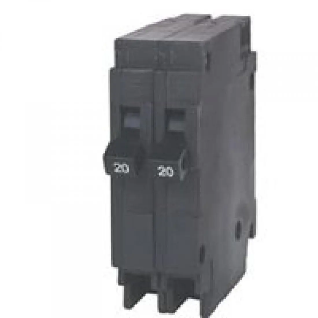 Q2020 Two 20-Amp Single Pole 120-Volt Circuit Breakers, for use only where Type QT breakers are allowed
