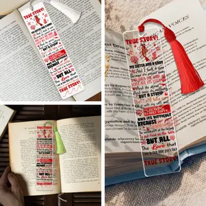 True Story My Sister Had A Baby Bookmark, Poor Shrimp Film Acrylic Bookmark, Funny Trending Meme Reader Gift, Movie Quotes Page Holder