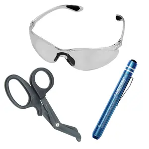 The Essentials – 1 Medical Kit | Pen Light, Safety Glasses & Trauma Shears | Nurse & EMT Starter Kit Healthcare