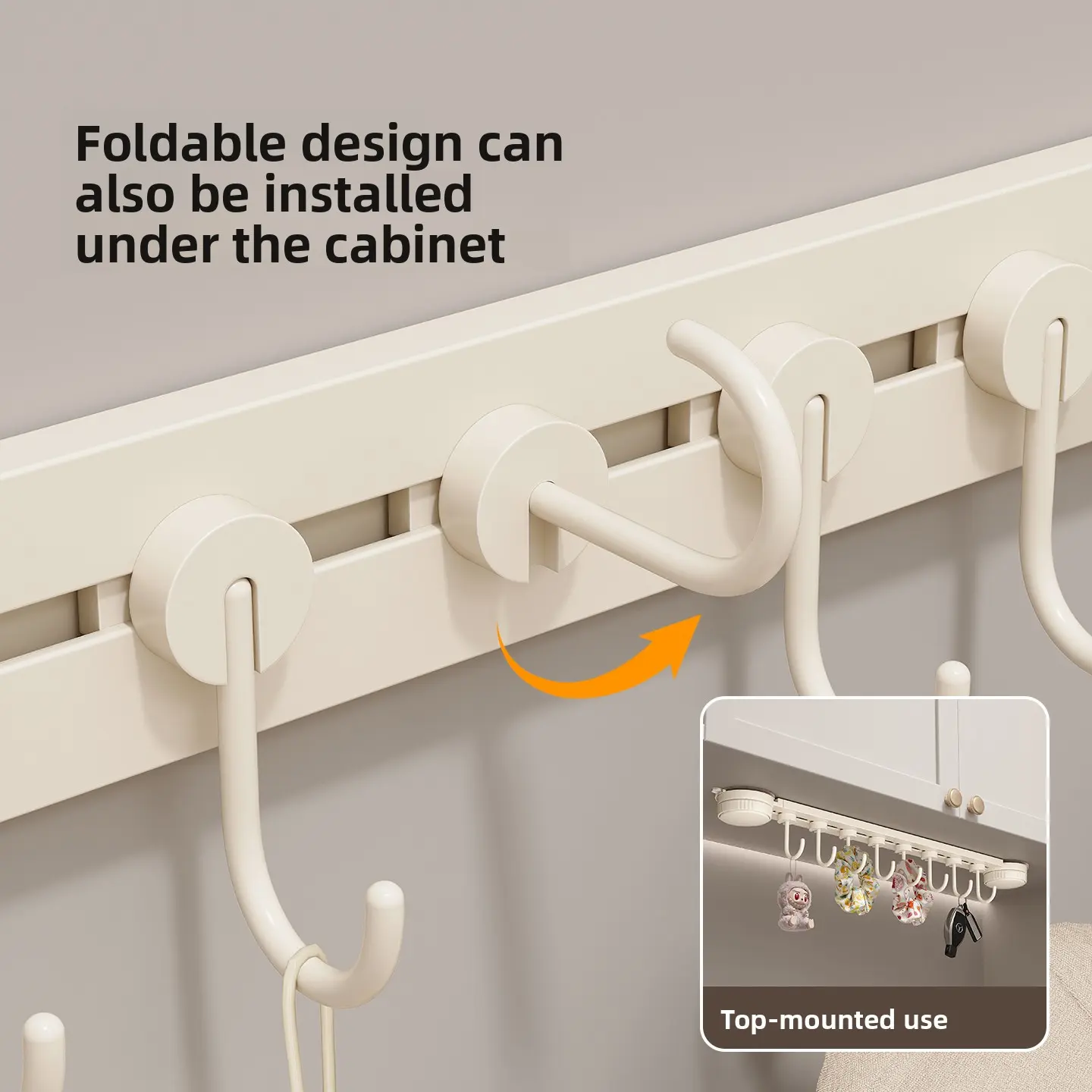 Heavy-Duty Strong Suction Cup Over-the-Door Hook - Bathroom Hardware Adhesive Shower Hooks, No Drilling, No-Trace Adhesive, Foldable Design, Top-Mounted, Included Clothes Hangers