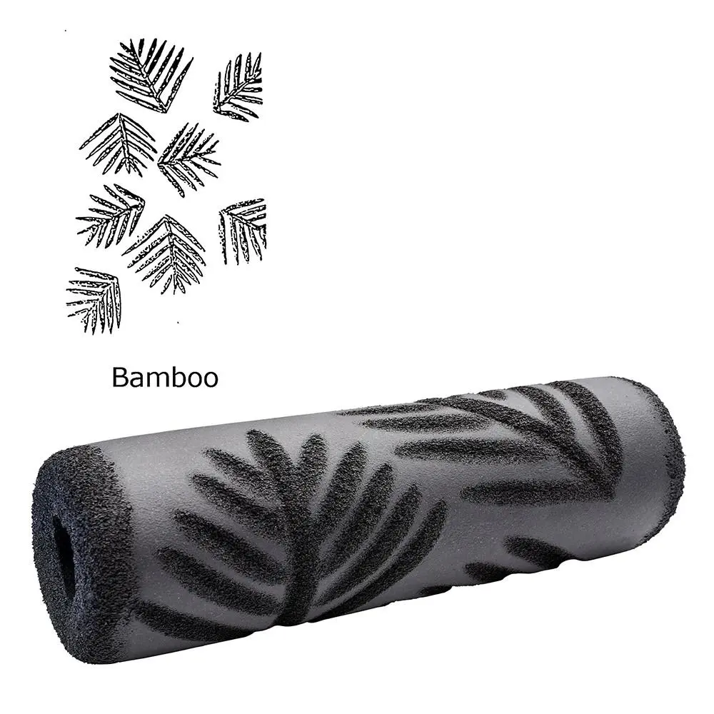 TOOLPRO 9-Inch Bamboo Foam Texture Roller Cover - Durable Design Home Improvement Wallpaper Tool for Walls, Ceiling, Rough/Semi-Rough Surfaces, Easy Maintenance, Blemish-Hiding (Straight Lines, Stylized Patterns, Stucco Look, None, Default)
