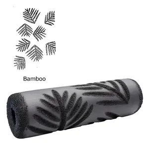 TOOLPRO Bamboo Foam Texture Roller Cover, Bamboo Material Tool for Walls & Ceilings, Creates Rich Stucco Look on Rough & Semi-Rough Surfaces with Straight Lines & Stylized Design