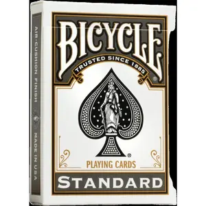 Poker Bicycle Black Playing Cards, Standard Index, 1 Deck