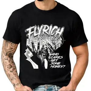 FEEGO Carpesun Y2K Graphic Tee – Trendy Streetwear Unisex T-Shirt for Men & Women, 100% Cotton Casual Crewneck Top, Bold "Who Cares About Money?"Print, TikTok Viral Outfit, Harajuku Style Summer Short Sleeve, Machine Washable, Fashionable Trendy Tee