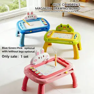 Portable magnetic drawing board, Writing board toy for children, Detachable table legs, colorful and erasable magnetic sketchbook, promotes fine motor development, suitable for children's outdoor play, and a perfect Christmas or birthday gift