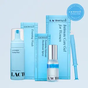 Pure Scent Trio - Intimate care gel & Fomaing wash & Deodorant spray - Daily feminine care set, Soft feminine hygiene products