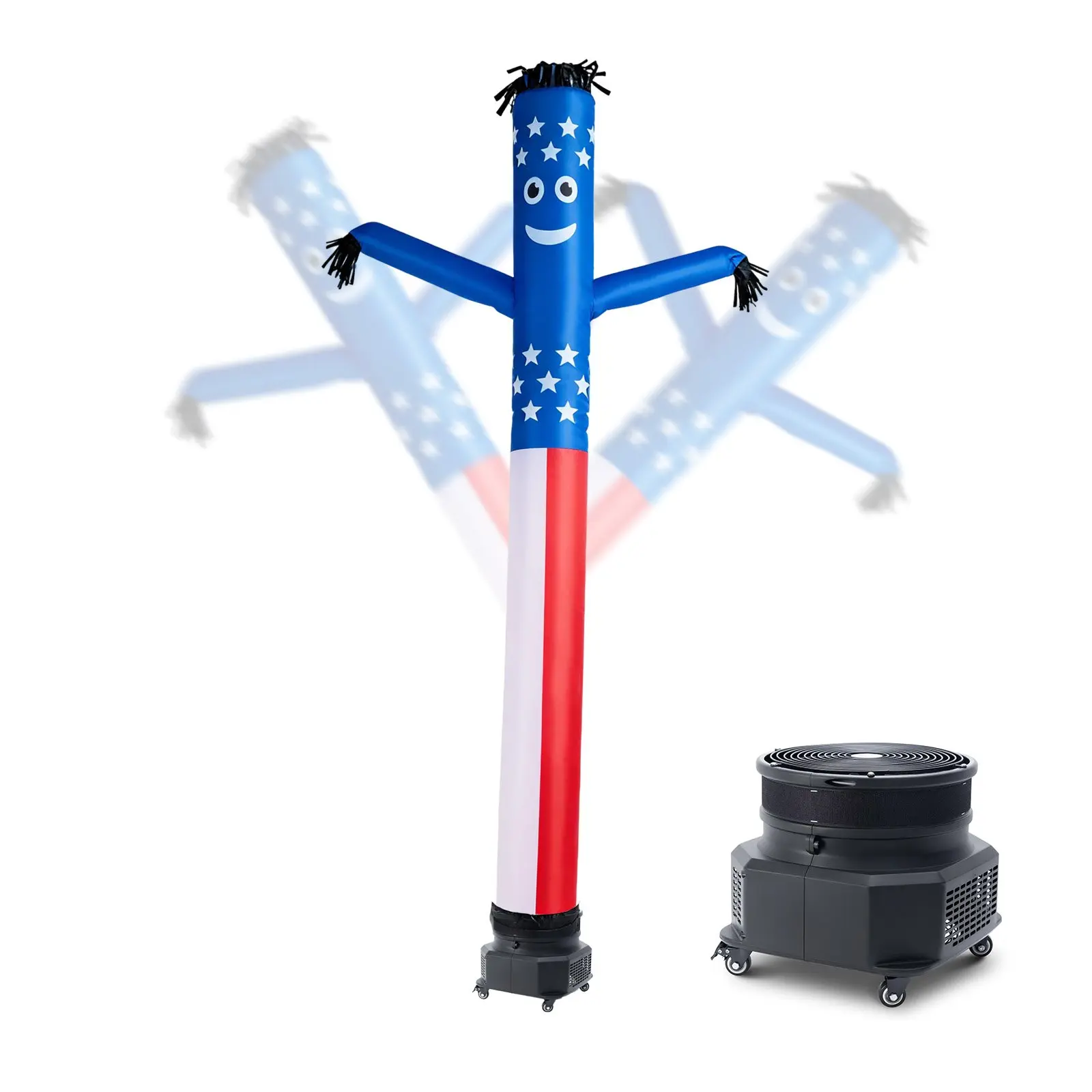 【Summerfinds】VEVOR Blower-Powered Wind-Flying Inflatable Tube Guy, 10 ft Tall Wacky Waving Adult Model, 3/4 HP IPX3 Waterproof Blower Fan Included, for Outdoor Business Advertising, Party Decor