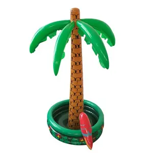 Inflatable Coconut Tree Ice Bucket, Pool Party Drink Cooler, Outdoor Festival Decoration Prop, 1pcs Air-Filled Beverage Holder