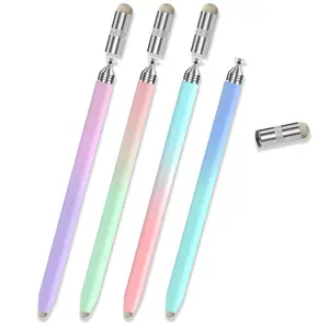 3 in 1 Fiber Tip Stylus Pen, High Precision Stylus Pen with Disc Nib, Compatible with iPhone iPad Android Tablet & All Touch Screens, Touchscreen Pen