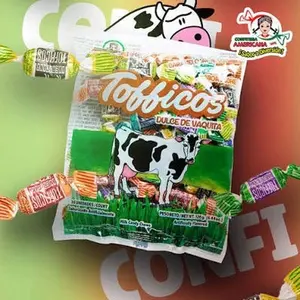 Confitería Americana Tofficos Dulce de Vaquita Milk Candy 126 g. Authentic American Soft Candy Snack