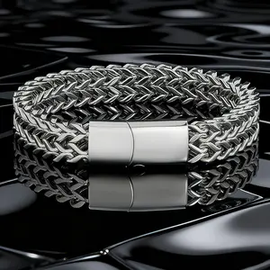 Modern Stainless Steel Chains Bracelet for Men Non Fading Jewelry Men's Trendy Minimalist Accessories