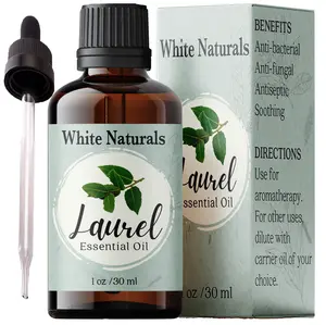 Organic Laurel Leaf Essential Oil, 100% Pure Therapeutic Grade Undiluted Natural/Homeopathic Aromatherapy Scented Bay Essential Oil for Diffuser, Vegan Cruelty-Free 1 oz by White Naturals