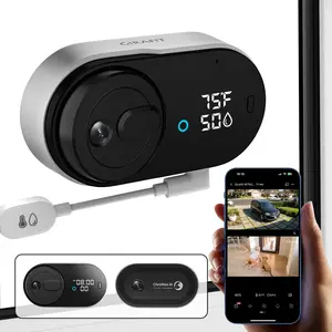 Girafit 3MP 2K Dual View Window Security Camera for Simultanous Outdoor and Indoor View 125 Wide Angle 4X Zoom Chromax AI 2.0 Color Night Vision Recording Person/Pet/Vehicle Detection Easy Install on Window