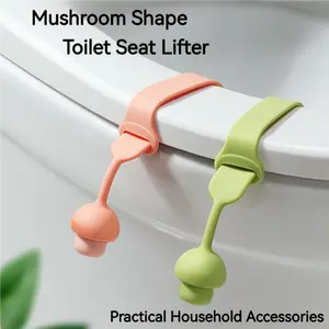 Toilet Seat Lifter, Mushroom Shape Toilet Seat Lifter, Creative Toilet Seat Handle, Anti-dirty Handle, Toilet Pull Handle, Lid Lifter Toilet Lid Opener, home tools, bathroom tools，toilet tools