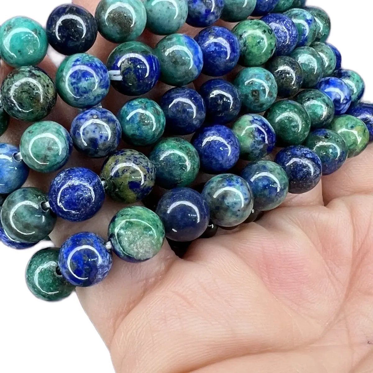 Unisex Azurite Beaded Crystal Bracelet for Healing Bohemian Unisex Azurite Beaded Crystal Bracelet for Healing Bohemian