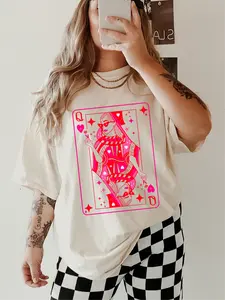 Queen of Hearts ~ Unisex Short Sleeve CC Garment Dyed T-Shirt Printed in the USA