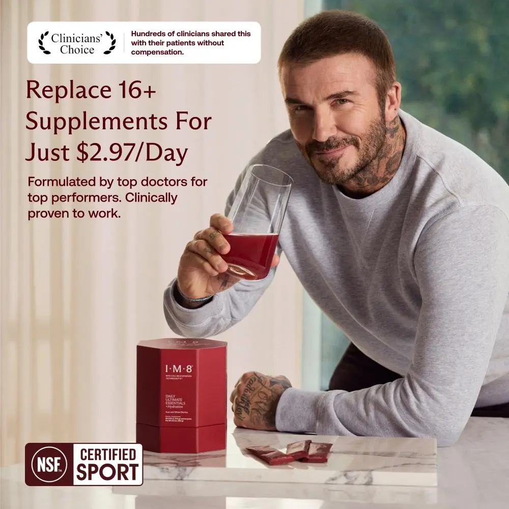 All-In-One Vitamins – Co-Founded by David Beckham, Daily Ultimate Essentials Pro, 3 Flavors